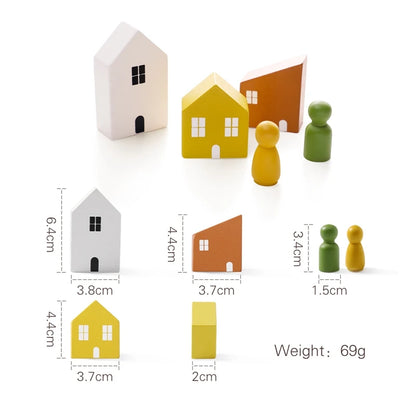 1Set Wooden Natural Simulation Tree Wooden Toys for Children Montessori Game Educational Toy Baby Room Decoration Baby Gifts